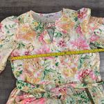 Julia Jordan Floral Long Sleeve Crinkled Satin Babyboll Dress Photo 9