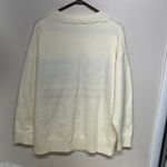 Elegant Ivory Sweater with American Flag Design Red Size M Photo 3