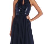 Morgan & Co keyhole jersey sequins Dress Photo 1
