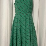 Eva Rose Women’s Green Cherry Dress Size Tag Missing Pit To Pit 16” Photo 0