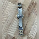 Bulova  Ladies Watch Two-Tone Bracelet Case Sparkling Silver Dial Gold-Tone Hands Photo 9