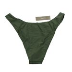 J.Crew Womens Curved-Waist Cheeky High-Cut Bikini Bottoms Mid-Rise Green 3X Photo 1