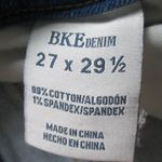 BKE Billie Slim Fit High Rise Flare Jeans Women's 27x29.5 Blue Denim Stretch Photo 3