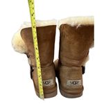 UGG  Azalea Charm Bailey Button Sheepskin Suede Shearling Winter Boots 6 Bohemian Photo 10