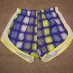 Nike  Dri Fit Tempo purple yellow polka dot Shorts Photo 0