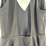 Altar'd State  Black halter open back ruffle tiered Mini Dress M flirty dance Photo 3