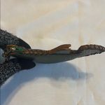 None Fish-Shaped Keychain Coin Purse Green GUC Photo 6