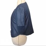 Miami  Chambray tie SS crop top Photo 2