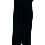Greylin Anthropologie Black One Shoulder Ruffle Jumpsuit Women’s Size Large Photo 7