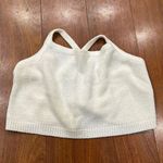 Cream Crop Sweater Tank Size Medium Photo 0