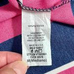 Vine & Love  Color Block Stripe Off The Shoulder Blouse Medium Photo 5