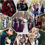 Women Oversized Blanket Scarf, Wrap and Shawl, Warm Pashmina Gifts For Wedding Photo 5