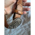 Nocona Belt size 28 with Buckle Brown Cowboy crocodile Leather Horse Rodeo Photo 1
