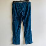 Eileen Fisher Size PS/PP System Stretch Crepe Slim Leg Ankle Pants Blue Pull On Photo 4