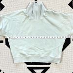 Outdoor Voices Nimbus Quarter Zip Organic Cotton Sweatshirt In Bay Medium Photo 5