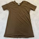 Women M Elegantees Brown Tee Shirt Dress Short Sleeve Nepal Size M Photo 0