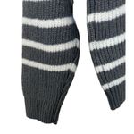 Styles & Co Size Large Polyester Long Sleeves Stripe Sweater Grey Gray Photo 7