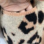 4Sienna Size L Cardigan Sweater Leopard Animal Print Open Front Knit Soft Casual Size L Photo 3