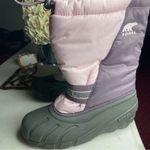 Sorel Cub Winter Snow Boots Light Pink and Plum Size 6 Photo 2
