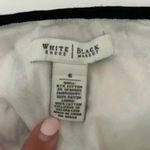 White House | Black Market  WHBM White and Black Embroidered floral skirt - Size 6 Photo 5