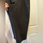 Old Navy  Stevie High Rise Black Ponte Knit‎ Wide Leg Cropped Pull-On Pants 2X Photo 2