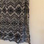 EXPRESS Aztec Print Midi Skirt with Side Slit Size: S Photo 2