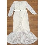 Alexis Off white lace midi Nadege Mermaid bride dress size small Photo 7