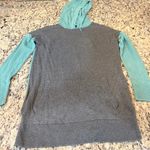 Banana Republic  Gray and Teal Women's Hooded Sweater Photo 1