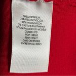 Alice + Olivia  Red Sleeveless Mock Turtleneck Crop Top Photo 5