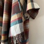 Charter Club NWT  Multicolor Plaid Shawl Wrap Poncho Photo 4