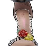 Betsey Johnson  Women's Harlen Fruit Wedge Sandals Black Multi, 7.5 NIB Photo 5