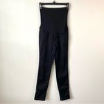 1822 Denim  Butter Ankle Slit Skinny Black 25 Maternity Photo 2