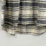 French Connection NWT Arla Long Sleeve Flannel Plaid Cream Shirt Dress Size 8 Photo 8