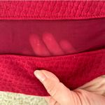 Faith and joy  Textured Red Circle Skater Skirt Small Flaw Mesh Texture Quilted Photo 2