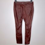 Free People Brown Faux Suede Vegan Leather Leggings Size 27 Photo 3