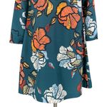 Anthropologie Anthro Maeve Sketched Peonies Floral Beaded Tunic Swing Dress Photo 10