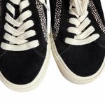 Madewell  Sidewalk Low Top Sneakers Black Suede Dot Calf Hair Size 6 Photo 1