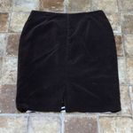 Etcetera  Brown & White Zebra Print Velvet Midi Straight/Pencil Skirt Size 8 Photo 3