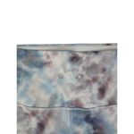 Good American - Tie Dye Tie Waist Cropped Leggings in Blue Purple White Gray Photo 1