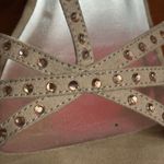 Badgley Mischka  Casey Crystals Wedge Sandals size 5 Photo 10