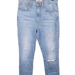Madewell The High-Rise Slim Boyjean Summit Wash Summerweight Edition Size 26 Photo 4
