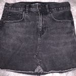 EXPRESS Denim Black Wash Skirt Photo 0