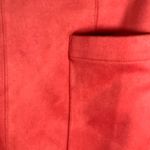 LOFT Outlet Coral Faux‎ Suede Mini Skirt Pockets Women's Size 12 New Fall Red Photo 1