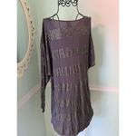 Haute Hippie  Dress Size S Grey Gray One Cold Shoulder Mini Jersey Studded Photo 1