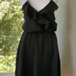 BCBGeneration BCBGGeneration Sexy Little Black Strappy Ruffle Backless Mini Dress Size Small Photo 4