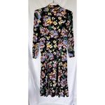 & Other Stories Paris Atelier & Other Stories Black Floral Print Flared Shirt MIDI Dress US 4 Photo 3