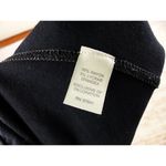 J.Jill Stretch Wide Leg Crop Pants Womens XL Black Pull on Rayon Knit Tan Stitch Photo 11