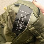 J Brand  Olive Green Cotton Blend Satin Cargo Skinny Pants Photo 9