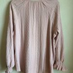 Frye Womens Textured Blousson Sleeve Boho Peasant Blouse Photo 7