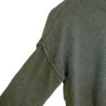 Pink Rose Medium cowl neck exposed hem sweater green Photo 1